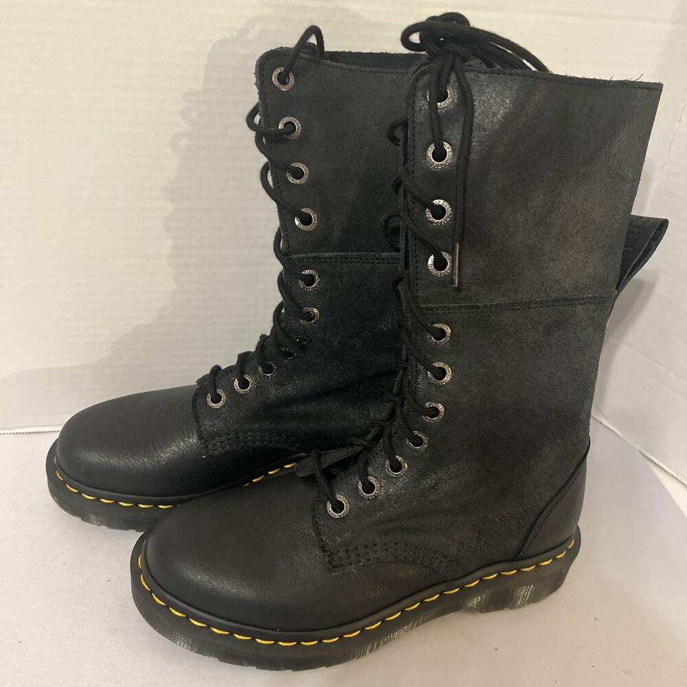 Dr Martens Lace-Up Tall Leather Women's Size 7 US Boots